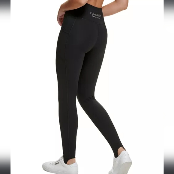 Calvin Klein Performance Super High Waist Full-Length Stirrup Leggings - Picture 7 of 11